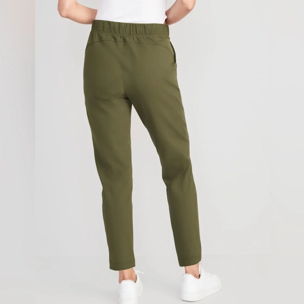 NWT! Arboretum Green High-Waisted Powersoft Coze Edition Slim Taper Pants 🌸 - Picture 2 of 6